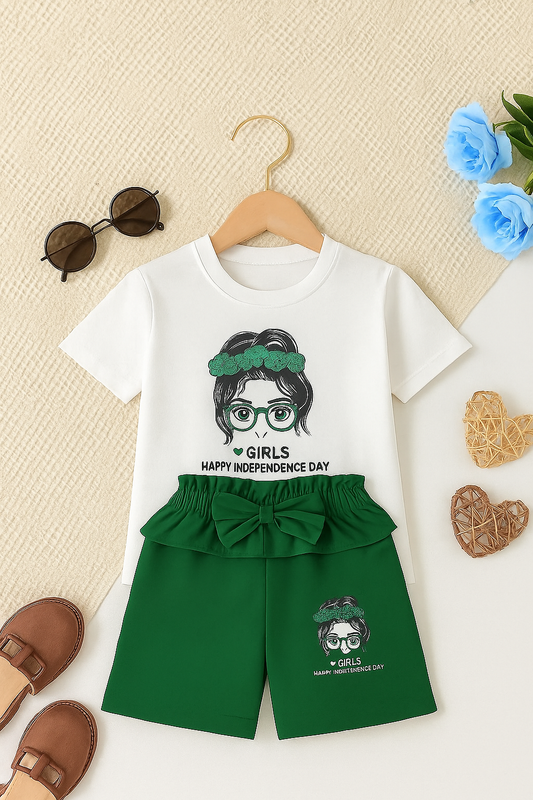 2-piece shirt with bow nikar